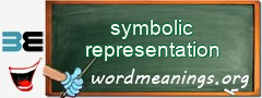 WordMeaning blackboard for symbolic representation